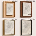 Strip below poster white map of Ho Chi Minh