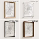Strip below poster white map of Ho Chi Minh