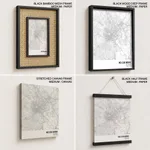 Strip below poster white map of Ho Chi Minh