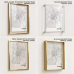 Strip below poster white map of Ho Chi Minh