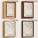 Strip below poster white map of Jaboatao Dos Guararapes