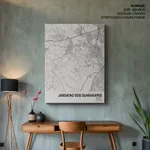 Strip below poster white map of Jaboatao Dos Guararapes