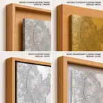 Strip below poster white map of Jaipur