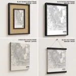 Strip below poster white map of Jaipur
