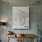 Strip below poster white map of Jamnagar