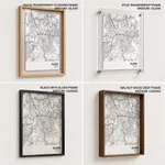 Strip below poster white map of Kajang