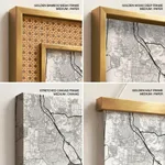 Strip below poster white map of Kajang