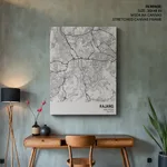 Strip below poster white map of Kajang