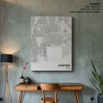 Strip below poster white map of Khartoum