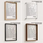Strip below poster white map of Mangalore