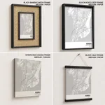 Strip below poster white map of Mumbai