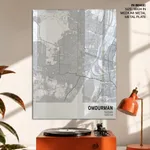 Strip below poster white map of Omdurman