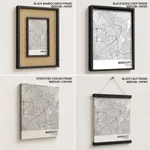 Strip below poster white map of Quezon City