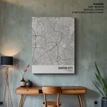 Strip below poster white map of Quezon City