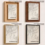 Strip below poster white map of Sao Bernardo Do Campo