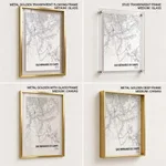 Strip below poster white map of Sao Bernardo Do Campo