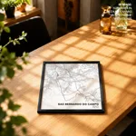 Strip below poster white map of Sao Bernardo Do Campo