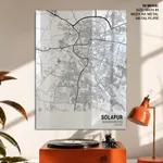 Strip below poster white map of Solapur