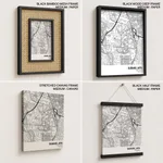 Strip below poster white map of Subang Jaya