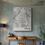 Strip below poster white map of Subang Jaya