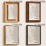 Strip below poster white map of The Gold Coast