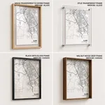 Strip below poster white map of Ujjain