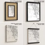 Strip below poster white map of Ujjain