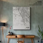 Strip below poster white map of Ujjain