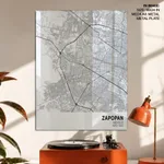 Strip below poster white map of Zapopan