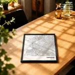 Strip below poster white map of Zapopan