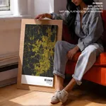 Strip below poster yellow map of Belgaum