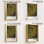 Strip below poster yellow map of Belo Horizonte