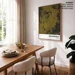 Strip below poster yellow map of Belo Horizonte