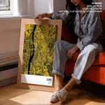 Strip below poster yellow map of Cairo