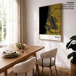 Strip below poster yellow map of Callao