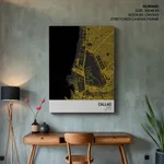 Strip below poster yellow map of Callao