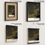 Strip below poster yellow map of Duque De Caxias