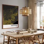 Strip below poster yellow map of Duque De Caxias