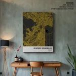 Strip below poster yellow map of Ecatepec De Morelos