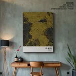 Strip below poster yellow map of El Alto