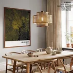 Strip below poster yellow map of Ho Chi Minh