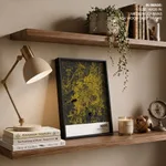 Strip below poster yellow map of Indore