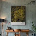 Strip below poster yellow map of Indore