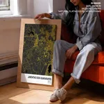 Strip below poster yellow map of Jaboatao Dos Guararapes