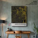 Strip below poster yellow map of Jaboatao Dos Guararapes