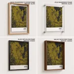 Strip below poster yellow map of Jaipur