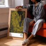 Strip below poster yellow map of Jaipur