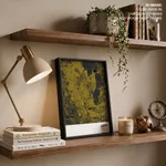 Strip below poster yellow map of Jaipur