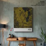 Strip below poster yellow map of Jaipur
