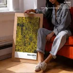 Strip below poster yellow map of Kuala Lumpur